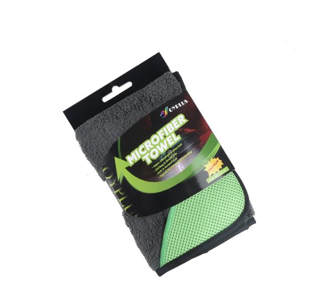 1PK Premium Micrifiber Car Towel With Scrub Corner